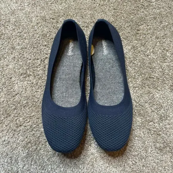Women’s Allbirds Navy Blue Women's Tree Breezers Size 10.5 - Picture 2 of 5